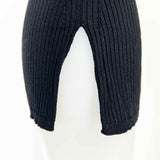 APIECE APART Women's Black Size M Crew Ribbed Long Sleeve