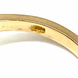 Estate Size 6 14k Gold Green Oval Flower Jadeite Ring