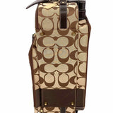 Coach Canvas Beige Rolling Signature Suitcase