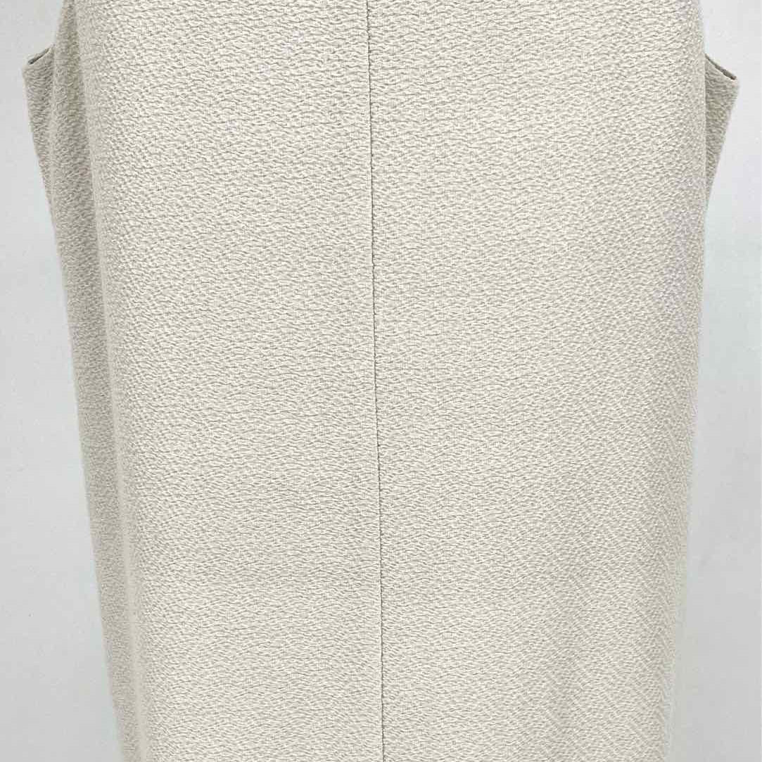 Eileen Fisher Women's Light Gray Size L Shift Textured Dress