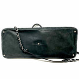 Chanel 2012 Iridescent Spiral Sea Black Quilted Leather Tote
