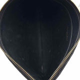 Christian Dior 2023 Caro Daily Pouch M Black CANNAGE Pebbled Leather Wristlet