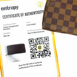 LOUIS VUITTON 2016 Zippy Coated Canvas Brown Zip-Around Damier Ebene Wallet