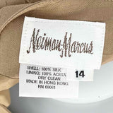 Neiman Marcus Women's Beige Size 14 Silk Jacket
