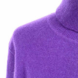 Talbots Women's Purple Size L Turtleneck Cashmere Sweater
