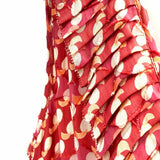 Tory Burch Women's Red Size 12 Ruffled Polka Dot Dress