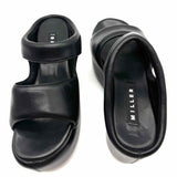 SIMON MILLER Bubble Women's Black Size 38 Platform Vegan Leather Slide