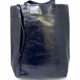 Ganni Black Logo Leather Tote