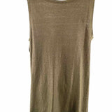 Eileen Fisher Women's Green Size XL Scoop Neck Sleeveless