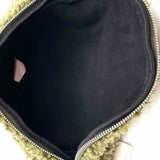 Luk Ap Olive Green Faux Shearling Waist Bag