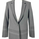 Elizabeth and James Women's Black Size 4 Perforated Blazer
