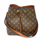 LOUIS VUITTON NeoNoe MM Coated Canvas Brown Monogram Bucket Bag