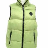 NOIZE Women's Green Size S/P Zip Nylon Puffer Vest