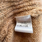 7115 by Szeki Women's Brown Size L Mohair Blend Knit Sweater