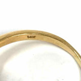 Estate 9 14K Yellow Gold Oval Cabochon Opal Ring