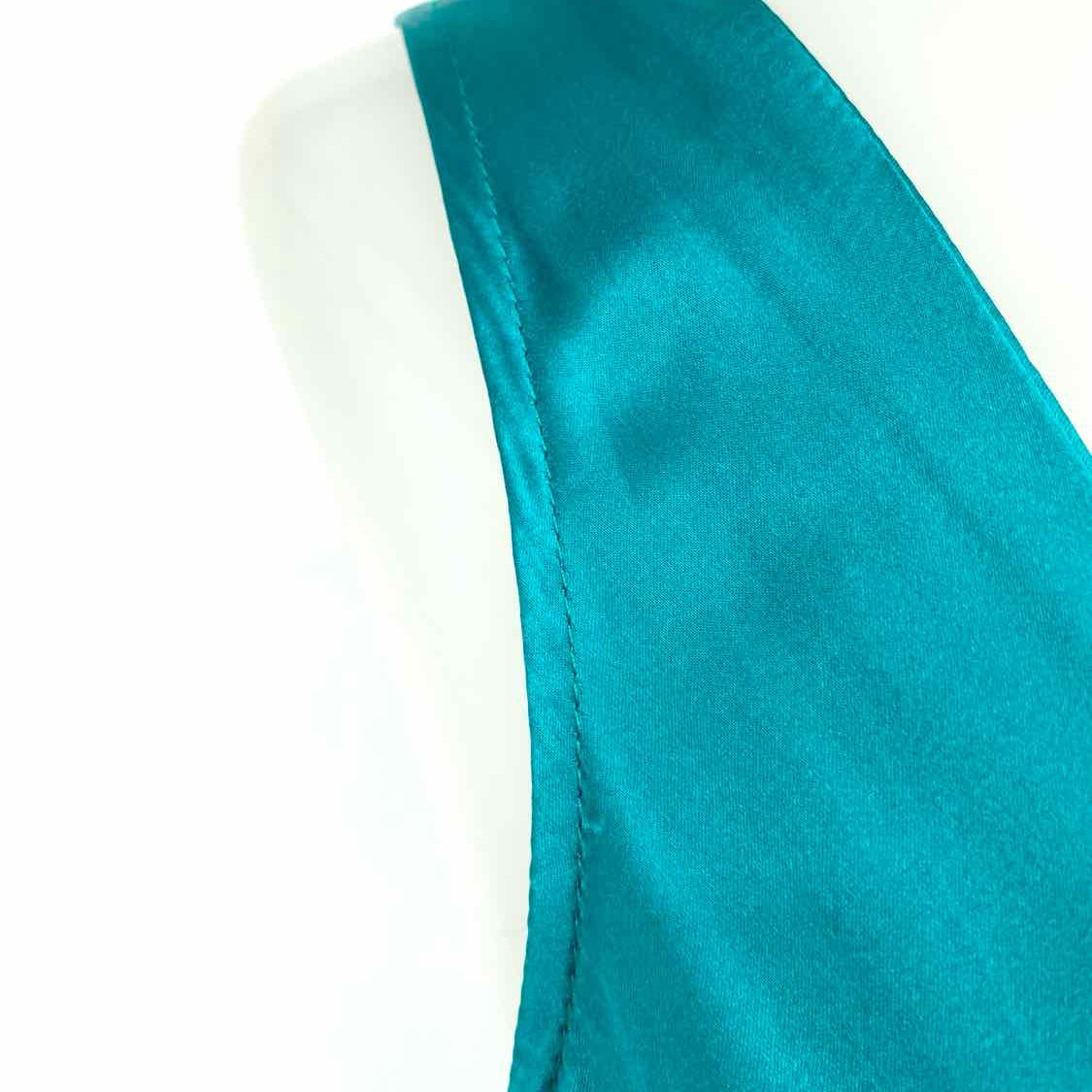 Plenty by tracy reese Women's Teal Size 6/M Sleeveless Silk Mini Lace Dress
