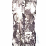 Eileen Fisher Women's Gray Size PM Button Down Silk Abstract Sleeveless