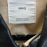 MNG Women's Beige Size M Zip Canvas Jacket