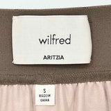 wilfred Women's Brown Gray Size S Midi Leopard Skirt