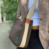 Dooney & Bourke Canvas 28 Brown Tote Turnlock Crossbody