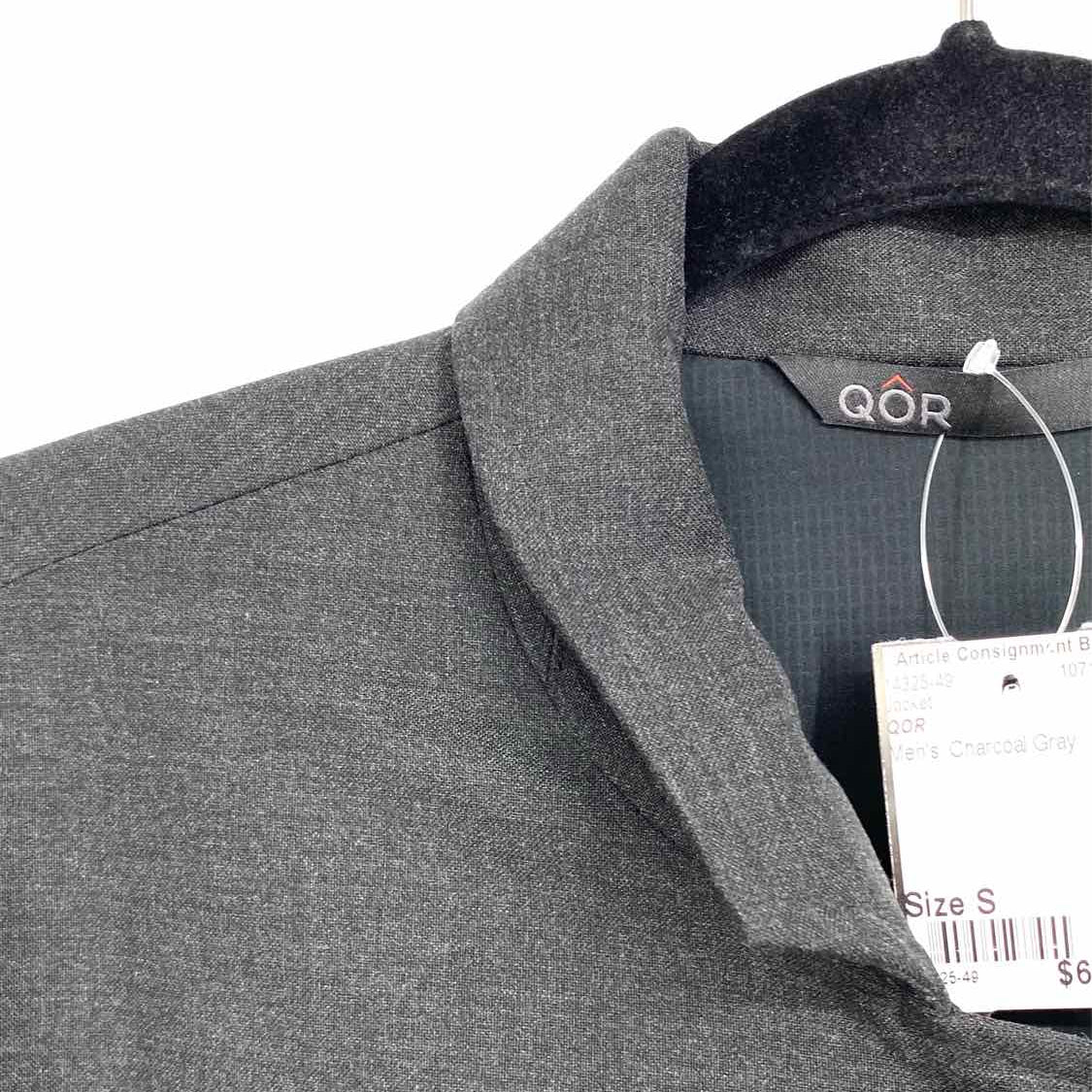 QOR Men's Charcoal Gray Size S Jacket