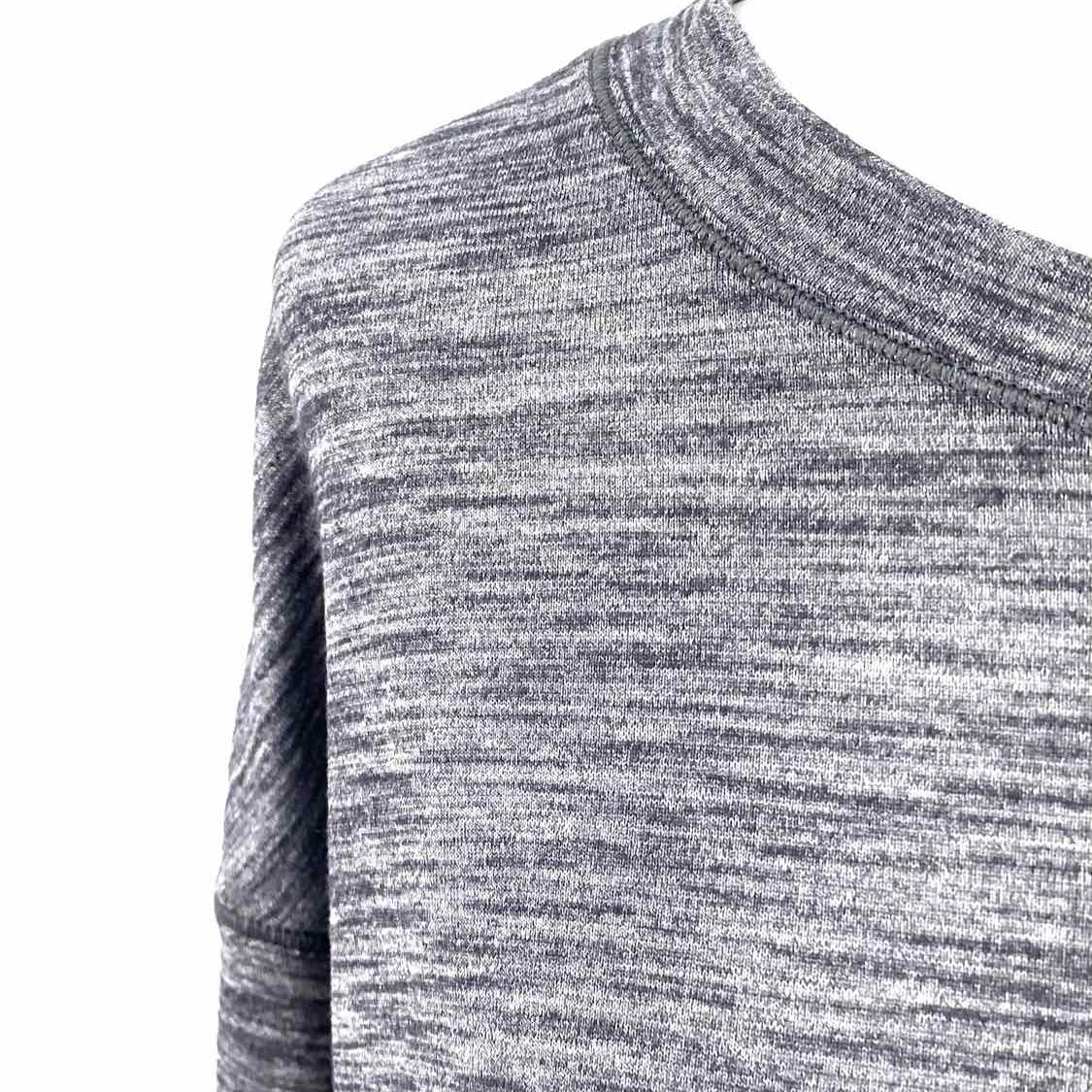 Lululemon Women's Gray Size S Lace-up heather Long Sleeve