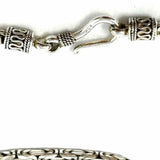 Estate Silver Byzantine 17.5" Chain Necklace
