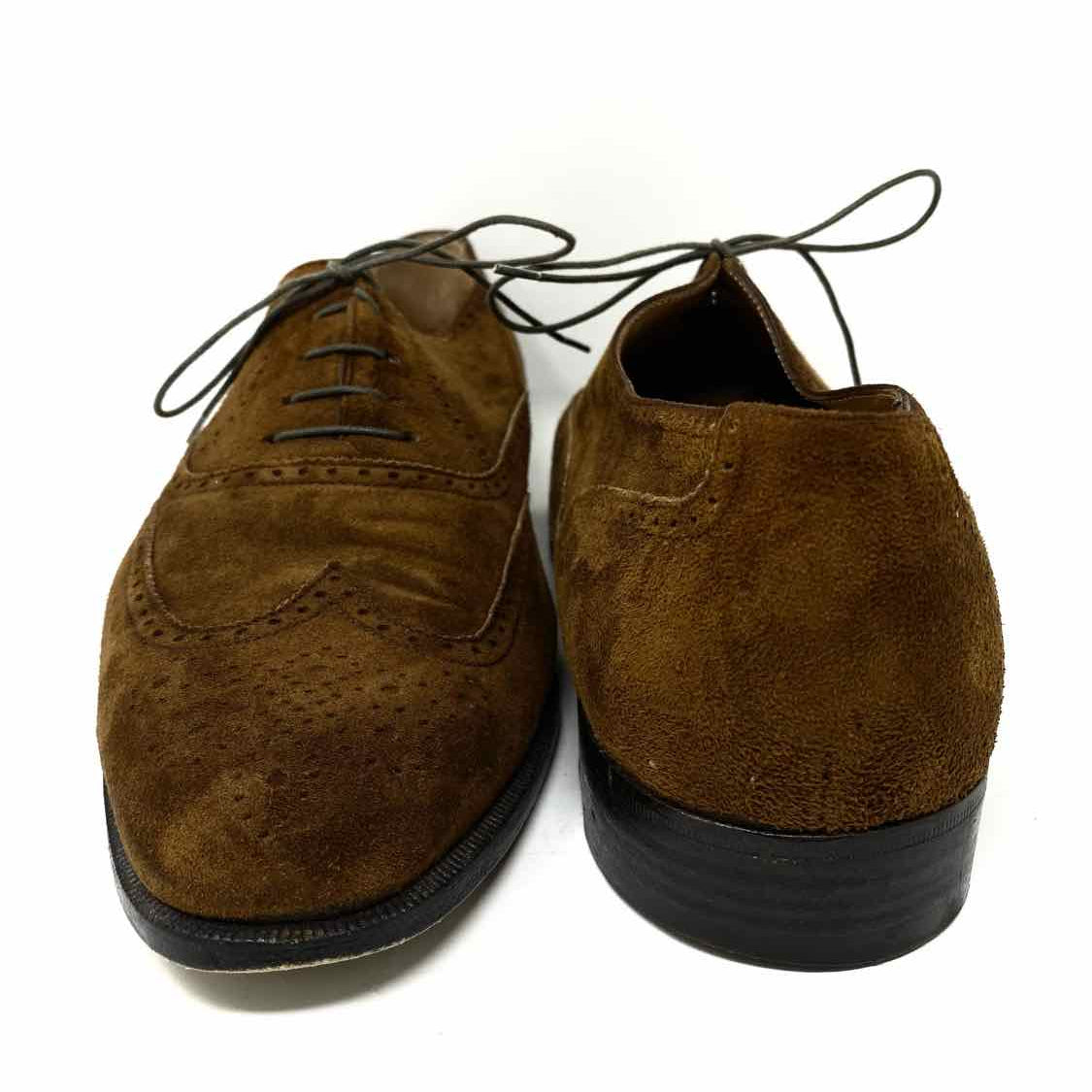 Salvatore Ferragamo Sondrio Men's Dark Brown Shoe Size 12 Wingtip Loafers