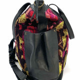 Nena & Co Day Bag Multi-Color Convertible Floral Leather Satchel