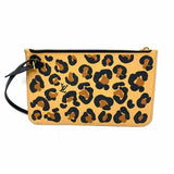 LOUIS VUITTON Wild at Heart Brown Black Leopard Empreinte Leather Clutch