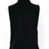Ann Demeulemeester Women's Black Size 38/M Open Front Wool Sequined Vest
