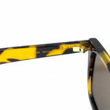 Gucci Black Yellow Rectangle Tortoise GG1539S Sunglasses