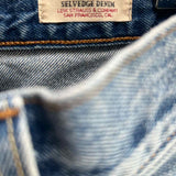 Levi's Women's Blue Size M High Waisted Straight Distressed Jeans