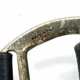 Streets Ahead Chain Black Silver Tone Studded Suede Belt