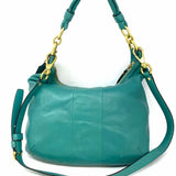 Coach Kristin Teal Hobo Leather Satchel