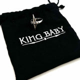 KING BABY size 7 925 Sterling Silver Spiked Skull Ring