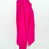 Claude Bennett Women's Hot Pink Size 10 Button Down Silk Long Sleeve