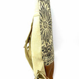 Myra Bags Canvas Gray Beige Abstract BackPack