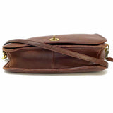 Coach Vintage Brown Flap Turnlock Crossbody
