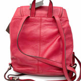 Coach Park Red Turnlock Pebbled Leather BackPack