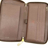 LOUIS VUITTON 2014 Zippy Organizer Brown Zip-Around Damier Ebene Wallet