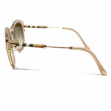 Burberry Taupe Brown Cat Eye Check Sunglasses