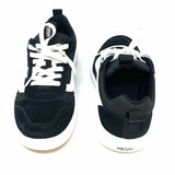 Vans Women's Black White Suede Color Block Sneakers