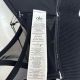 alo Airlift Mesh Darling Women's Black Size S/P Open Back Sports Bra