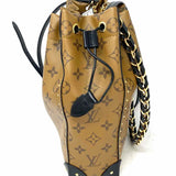 LOUIS VUITTON 2021 Noe Trunk Coated Canvas Light Brown Monogram Bucket Bag