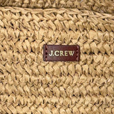 J Crew Raffia Beige Tote
