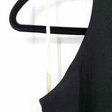 HALSTON HERITAGE Women's Black Size 0/XS Sleeveless Wide Leg Jump Suit