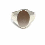 A & Z Estate Vintage Size 9 .925 Sterling Silver Signet Ring