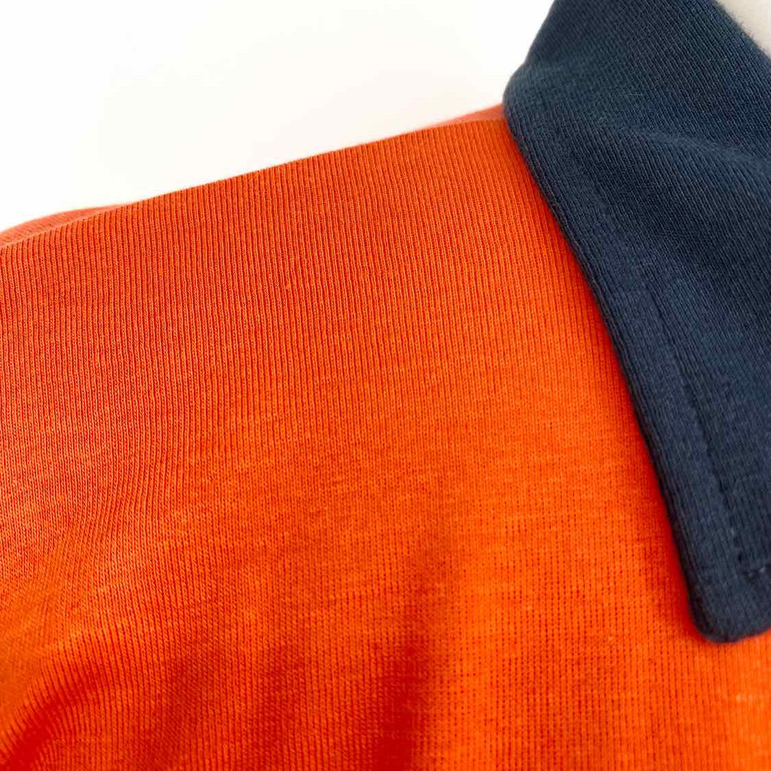 Armani Exchange Women's Orange White Polo Short Sleeve XS Top