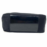 Gucci Vintage Nylon Black Zip Bamboo Top Handle Satchel